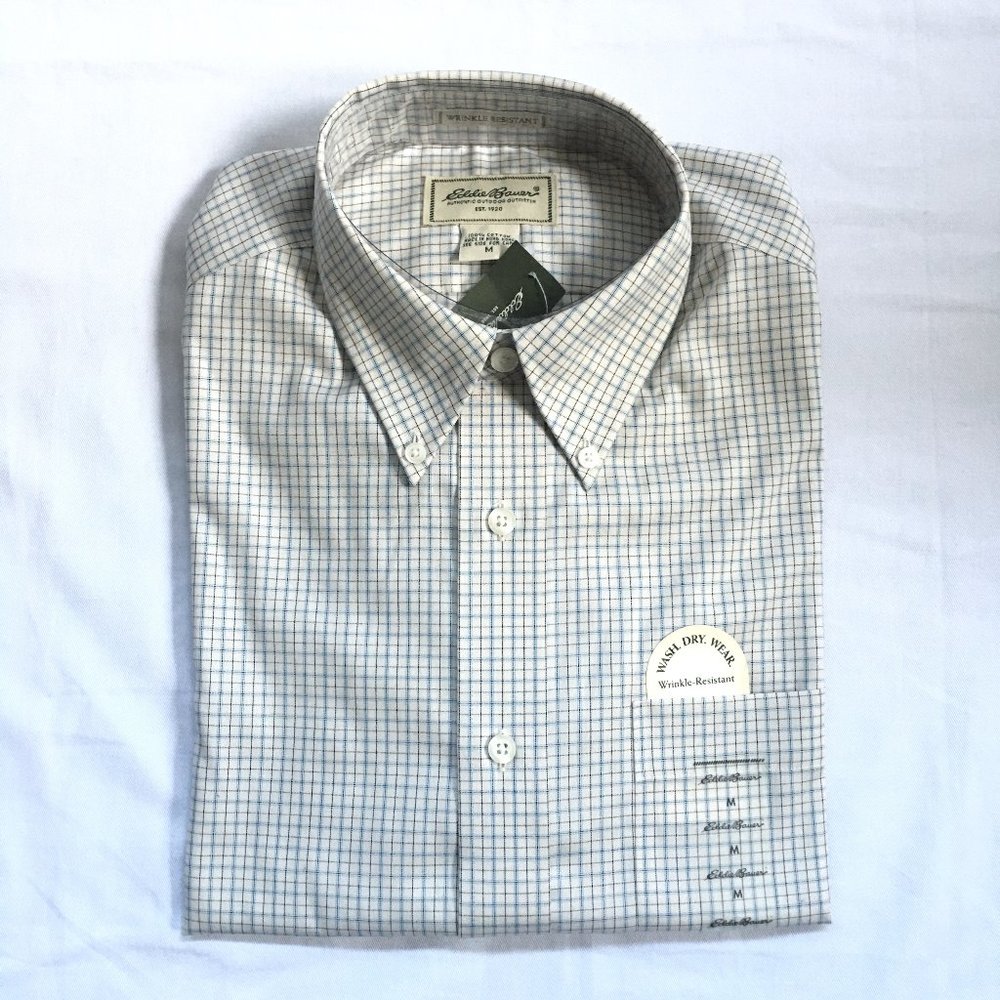 Eddie Bauer Short Sleeve Button Down Shirt NWT